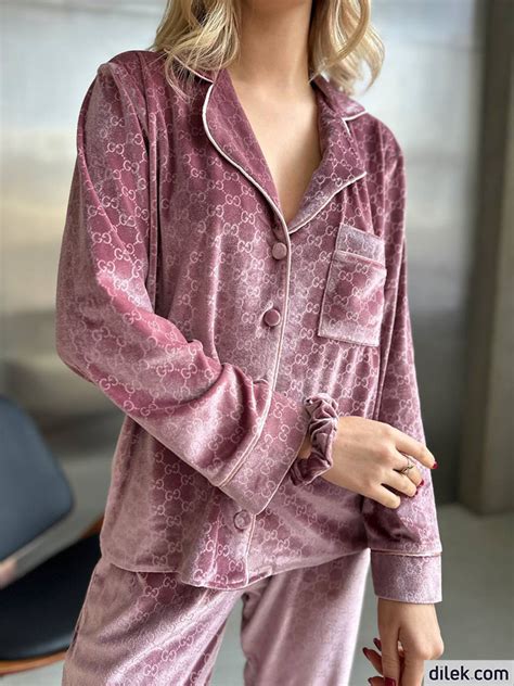 gucci velvet pajama set